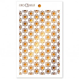 Pochoir Texture Double Star – Ciao Bella Stencil Art