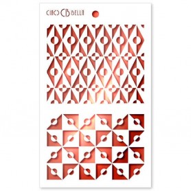 Pochoir Texture Optical – Ciao Bella Stencil Art