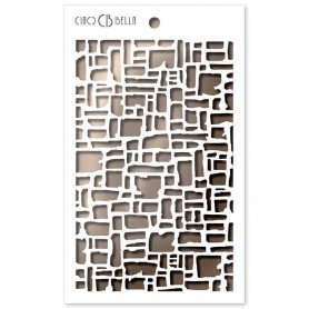 Pochoir Texture Abstract Bricks – Ciao Bella Stencil Art