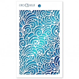 Pochoir Texture Shells and Bubbles – Ciao Bella Stencil Art