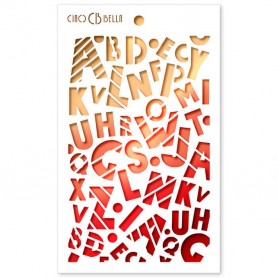 Pochoir Texture Baby Alphabet – Ciao Bella Stencil Art