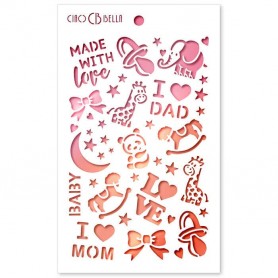 Pochoir Texture Made with Love – Ciao Bella Stencil Art