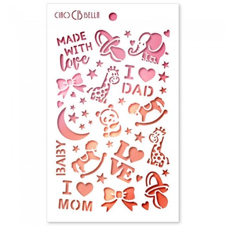 Pochoir Texture Made with Love – Ciao Bella Stencil Art