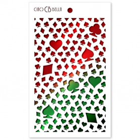 Pochoir Texture Card Suits – Ciao Bella Stencil Art