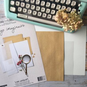 Set de papier A4 Unis Voyage imaginaire 18f - Chou and Flowers