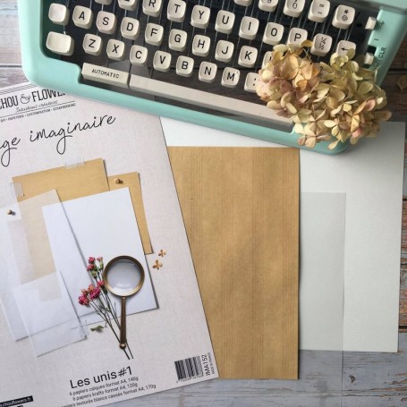 Set de papier A4 Unis Voyage imaginaire 18f - Chou and Flowers