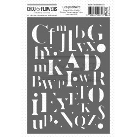 Pochoir Lettres A6 - Voyage imaginaire - Chou and Flowers