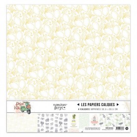 Set de calques 30x30 Dolce Vita 4f - Florilèges Design