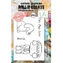 Tampons 355 Eat Play Love 4pc - AALL and Create Clear stamps