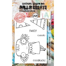 Tampons 379 Party with me 6pc - AALL and Create Clear stamps