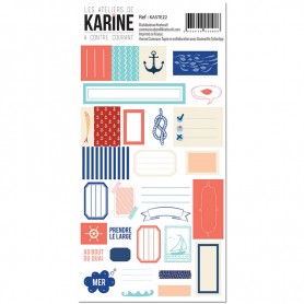 Stickers étiquettes A contre courant - Les ateliers de Karine