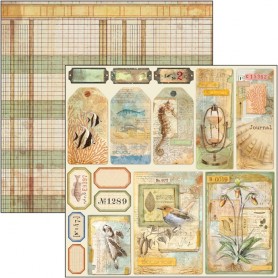 Papier 30x30 Tag & Frames - 1 feuille - Sign of the Times - Ciao Bella Papercrafting