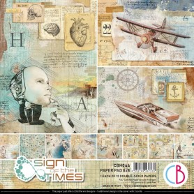 Set de papier 20x20 Sign of the Times 12 feuilles – Ciao Bella Papercrafting
