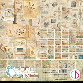 Set de papier 30x30 Sign of the Times 8 feuilles - Ciao Bella Papercrafting