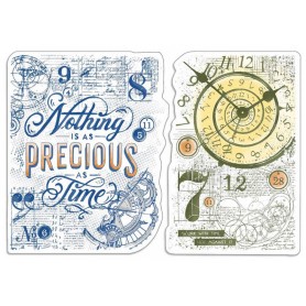 Tampons Nothing is as precious as time 2pc – Sign of the Times - Ciao Bella Stamps
