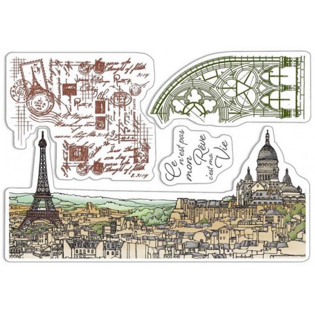 Tampons Notre Vie 4pc - Ciao Bella Stamps