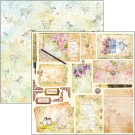 Papier 30x30 Poèmes d'amour - 1 feuille - Notre Vie - Ciao Bella Papercrafting