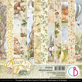 Set de papier 15x15 Aesop's Fables 24 feuilles – Ciao Bella Papercrafting
