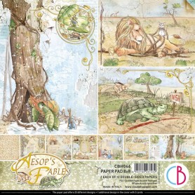Set de papier 20x20 Aesop's Fables 12 feuilles – Ciao Bella Papercrafting