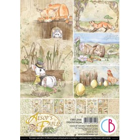 Set de papier A4  Aesop's Fables 9f - Creative Pad Ciao Bella Papercrafting