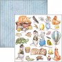 Set de papier 30x30 Aesop's Fables 8 feuilles - Patterns Pad Ciao Bella Papercrafting