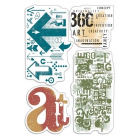 Tampons Art is over here 4pc – Bad Girls - Ciao Bella Stamps