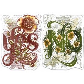 Tampons Yes No 2pc – Bad Girls - Ciao Bella Stamps