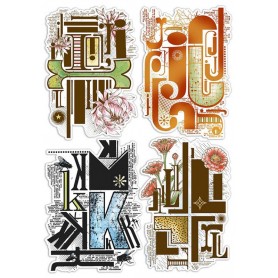 Tampons IJKL Letters 4pc – Bad Girls - Ciao Bella Stamps