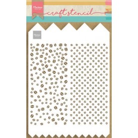 Pochoir Slimline Coffee Beans A4 – Marianne Design Mask Stencil
