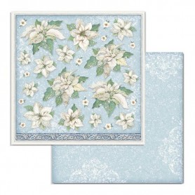 Papier 30x30 Poinsettia 1f - Winter Tales - Stamperia