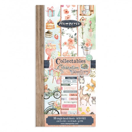 Collectables 15x30 Celebration 12 feuilles - Stamperia