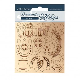 Decorative Chips Good Luck - Romantic Horses - Stamperia