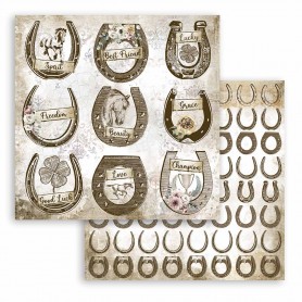 Papier 30x30 Horseshoe 1f - Romantic Horses - Stamperia