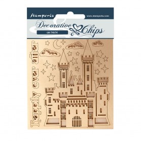 Decorative Chips Castle - Sleeping Beauty - Stamperia