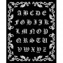 Pochoir Alphabet 20x25cm - Sleeping Beauty - Stamperia Thick Stencil
