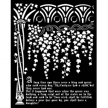 Pochoir Ivy and History 20x25cm - Sleeping Beauty - Stamperia Thick Stencil