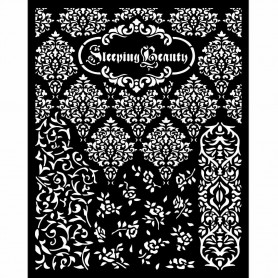 Pochoir Textures 20x25cm - Sleeping Beauty - Stamperia Thick Stencil