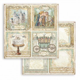 Papier 30x30 4 cards 1f - Sleeping Beauty - Stamperia