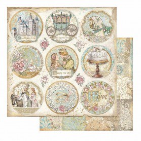 Papier 30x30 Rounds 1f - Sleeping Beauty - Stamperia