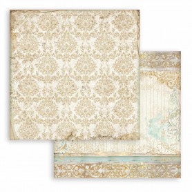 Papier 30x30 Texture Gold 1f - Sleeping Beauty - Stamperia
