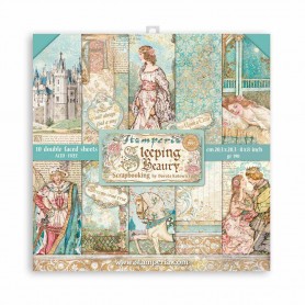 Set de papier 20x20 Sleeping Beauty 10 feuilles - Stamperia