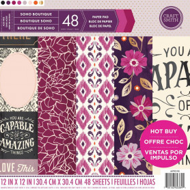 Set de papier 30x30 Soho Boutique 48f - Craft Smith