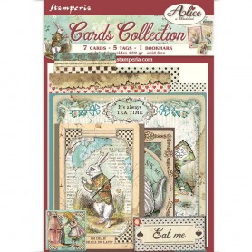 Cards Collection Alice in Wonderland - Stamperia