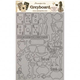 Greyboard A4 Elements - Alice Through the Looking Glass - Stamperia