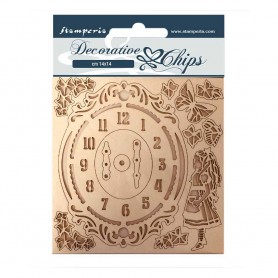 Decorative Chips Clock - Alice Through the Looking Glass - Stamperia