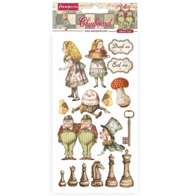 Chipboards Alice Through the Looking Glass 17pc - Stamperia