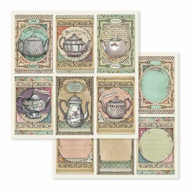 Papier 30x30 Tea Time 1f - Alice in Wonderland - Stamperia
