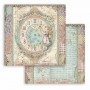 Papier 30x30 Clock 1f - Alice Through the Looking Glass - Stamperia