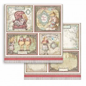 Papier 30x30 Cards 1f - Alice Through the Looking Glass - Stamperia