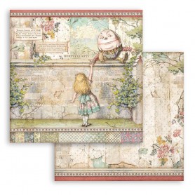Papier 30x30 Humpty Dumpty 1f - Alice Through the Looking Glass - Stamperia